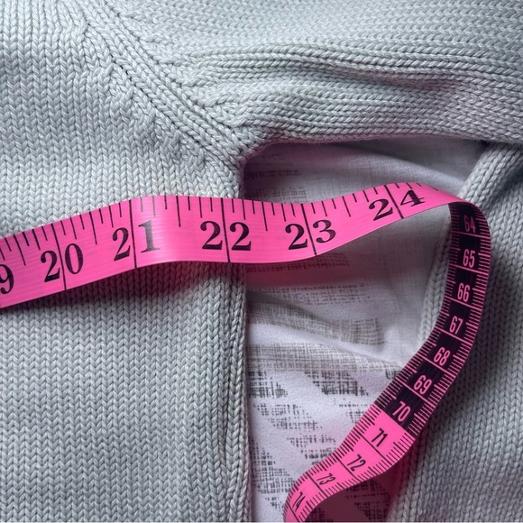 Brandy Melville Sage Green Cotton Button Front Cardigan Sweater Made in Italy - Picture 7 of 8